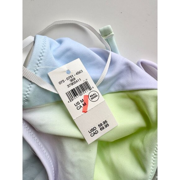 NWT AERIE Lime Fizz Ombre Cut Out One Piece Cheeky Swimsuit, Size M - Picture 13 of 16